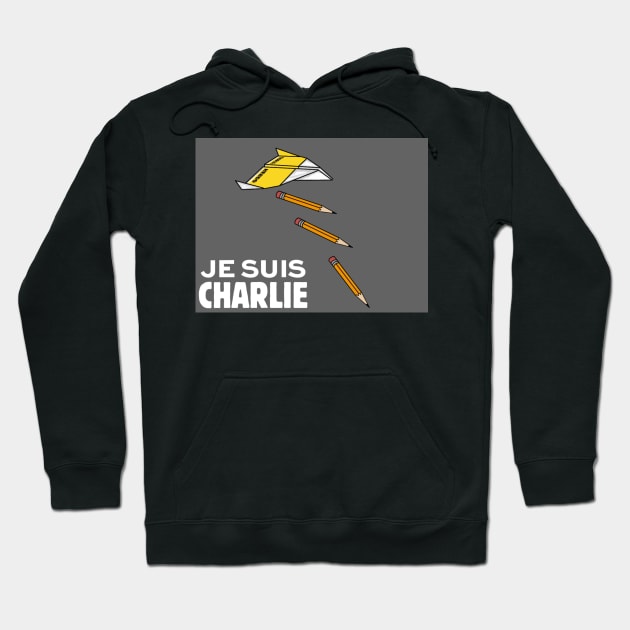 Je Suis Charlie Hoodie by gabitolgyesi